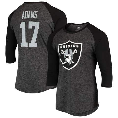 Davante Adams Las Vegas Raiders Youth Name & Number Logo Long Sleeve T-Shirt  - Ash