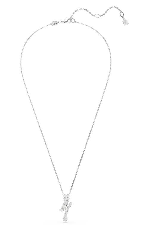 Swarovski Maxtrix Pendant Necklace In Silver