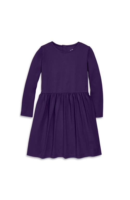 Shop Primary Long Sleeve Perfect Pocket Dress In Grape