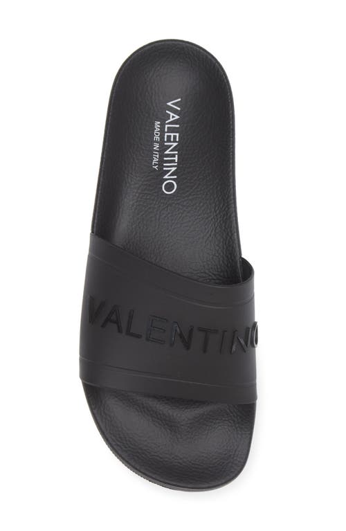 Valentino By Mario Valentino Giano Slide Sandal In Black