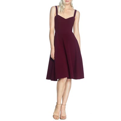 Dress The Population Alina Crepe Fit & Flare Cocktail Dress