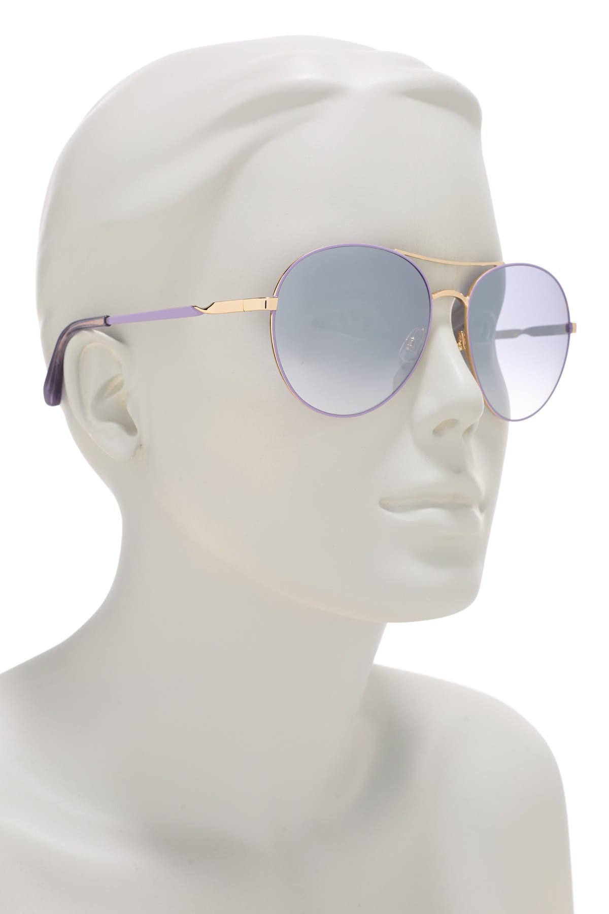 Kate Spade Joshelle 60mm Polarized Aviator Sunglasses In Medium Purple