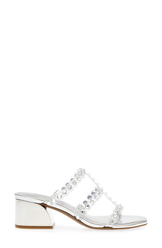 Shop Anne Klein Marissa Strappy Sandal In Clear Crystal/ Silver