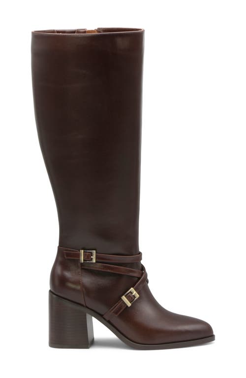 Charles David Jacoby Knee High Boot In Cognac Leather