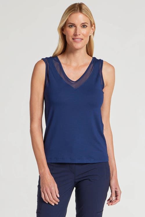 Anatomie Jackson Pima Tank In Navy