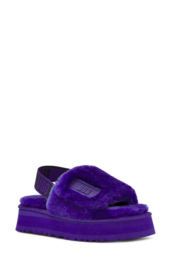 Ugg Disco Genuine Shearling Slingback Slipper In Violet Night