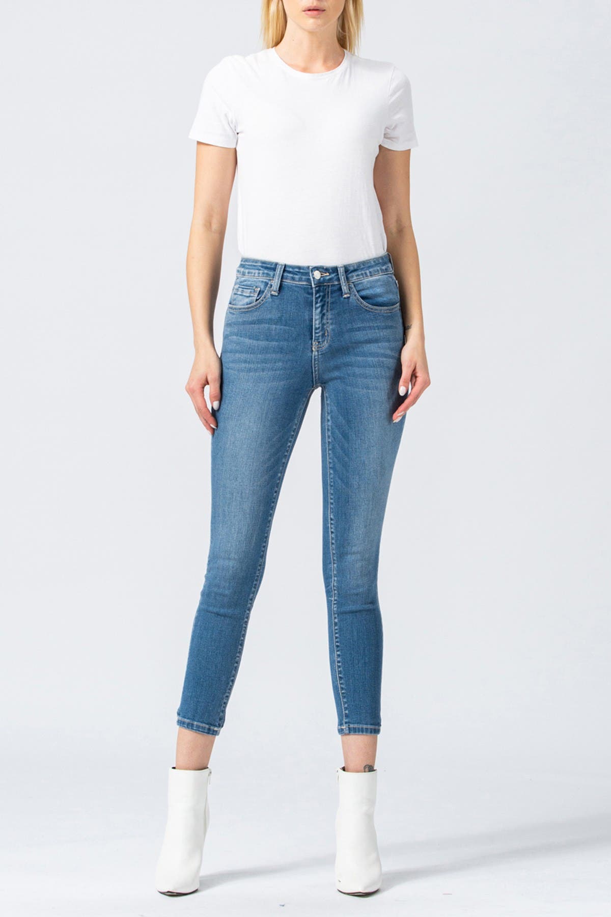 VERVET BY FLYING MONKEY | Amber Crop Mid Rise Skinny Jeans | Nordstrom Rack