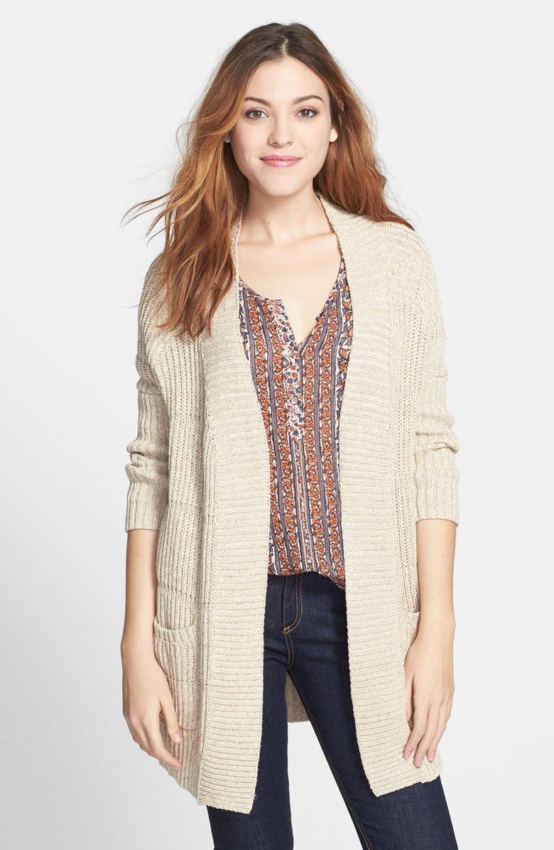 Lucky Brand Ribbed Cotton Cardigan | Nordstrom