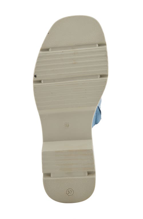 Spring Step Fire Island Platform Slide Sandal In Denim Blue