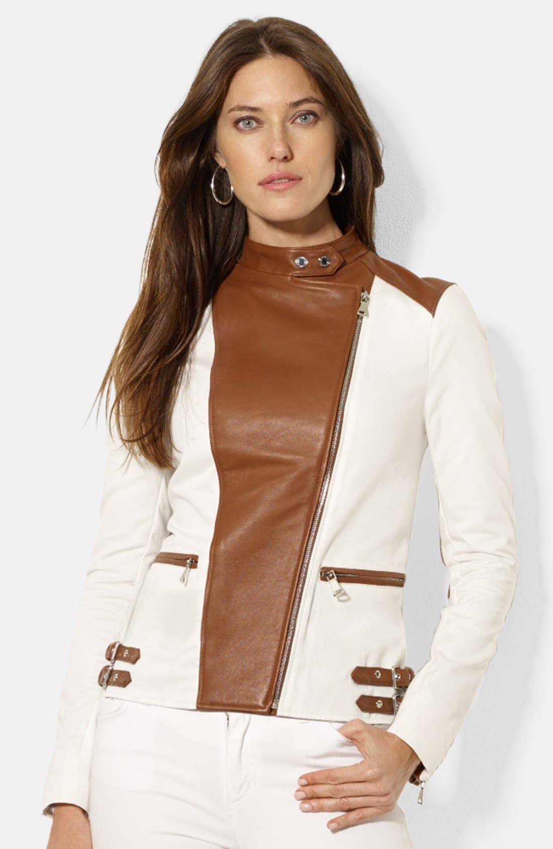 ralph lauren buckle front walker coat