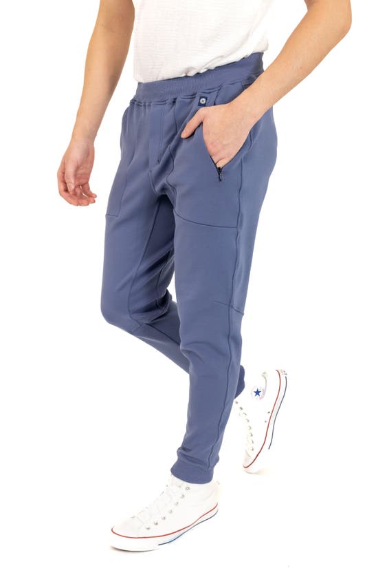 Shop Pino By Pinoporte Cotton Blend Joggers In Blue