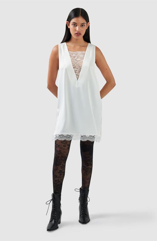 Shop Belle & Bloom After Party Lace Mini Dress In White