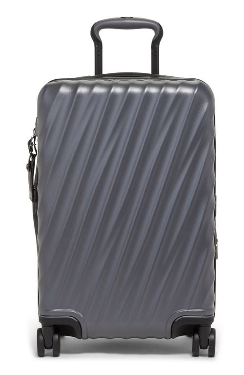 22-Inch 19 Degrees International Expandable Spinner Carry-On in Grey Texture