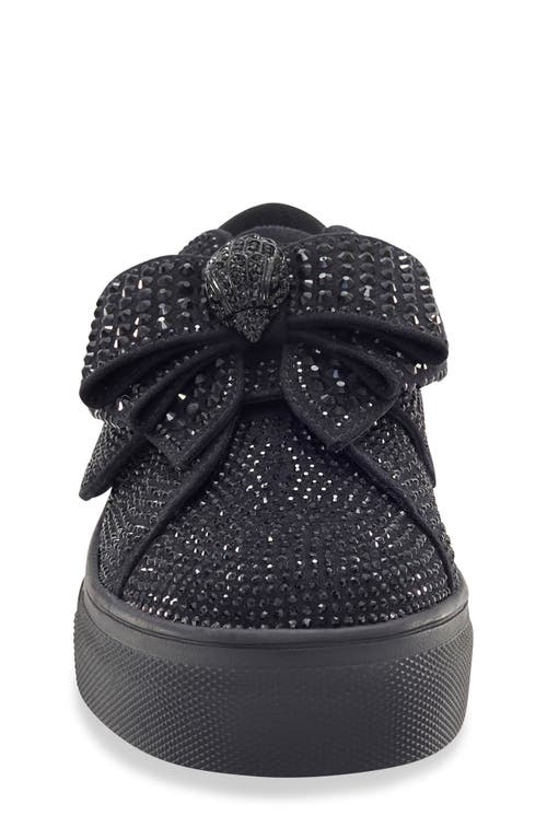 Shop Kurt Geiger London Kids' Mini Laney Bow Sneaker In Black