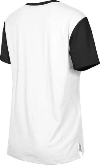 Women's New Era White/Cardinal Arizona Cardinals Third Down Colorblock T-Shirt Size: Extra Large