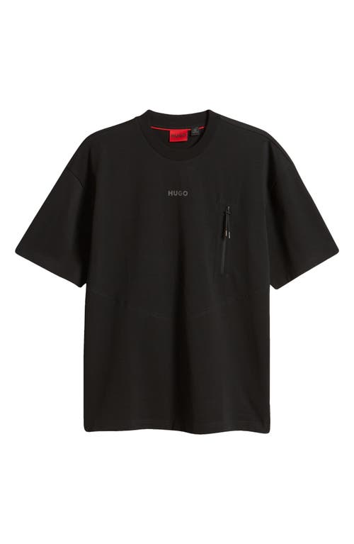 Shop Hugo Doforesto Pocket T-shirt In Black