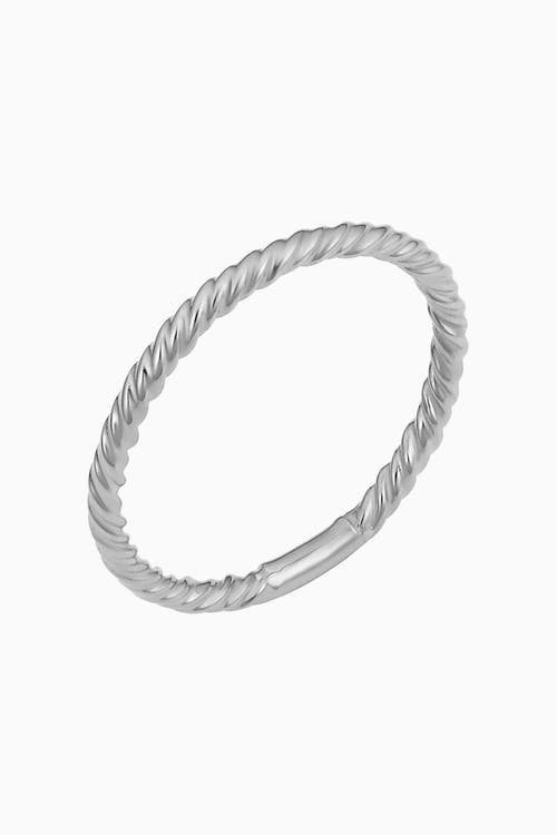 Oradina 14k White Gold Stackable Dawn Ring In White Gold