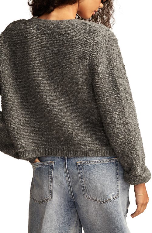 Lucky Brand Bouclé Cardigan In Loyal Light Ll06
