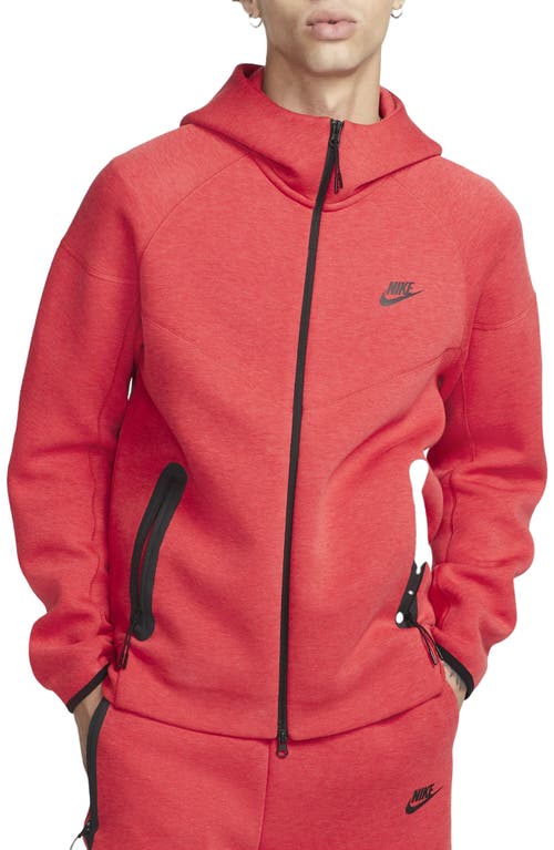 Nike Tech Fleece Windrunner Zip Hoodie In Red