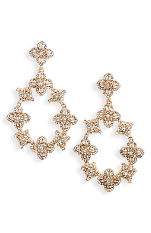 Marchesa Lace Is More Orbital Drop Earrings in Gold/Cgs/Cry