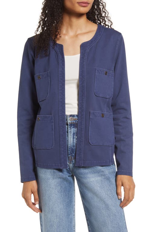 caslon(r) Relaxed Utility Jacket in Navy Peacoat