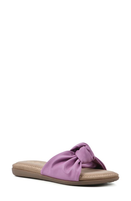 Cliffs By White Mountain Fanciful Slide Sandal In Orchid/ Smooth