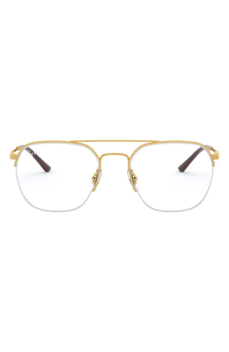 Ray-Ban Unisex 53mm Semi Rimless Optical Glasses | Nordstrom