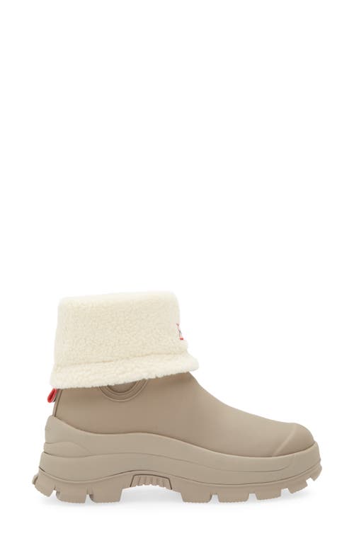 Shop Hunter Esme Lug Sole Waterproof Snow Bootie In Medium Natural