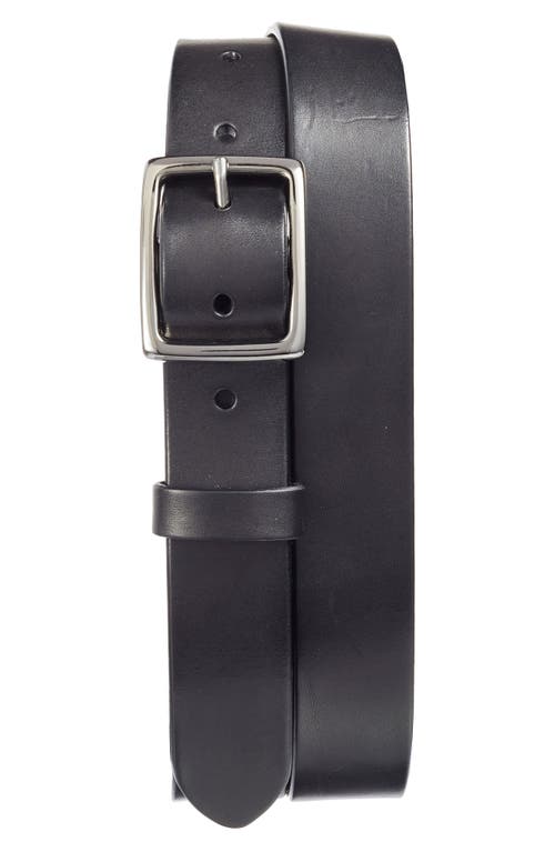 Frye Jet Leather Belt in Black