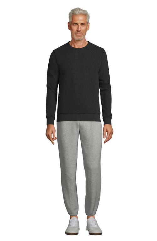 Shop Lands' End Long Sleeve Serious Sweats Crewneck Sweatshirt In Dark Charcoal Heather