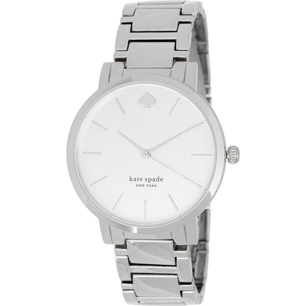 Shop Kate Spade New York Gramercy Bracelet Watch, 38mm In Silver