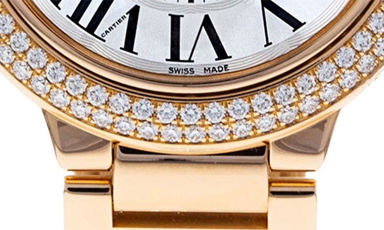 Shop Watchfinder & Co. Cartier  Ballon Bleu Diamond Automatic Bracelet Watch, 37mm In Silver