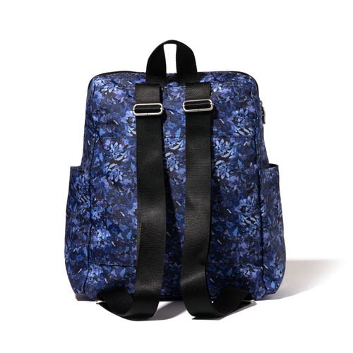 Baggallini Carryall Packable Backpack In Indigo Petal
