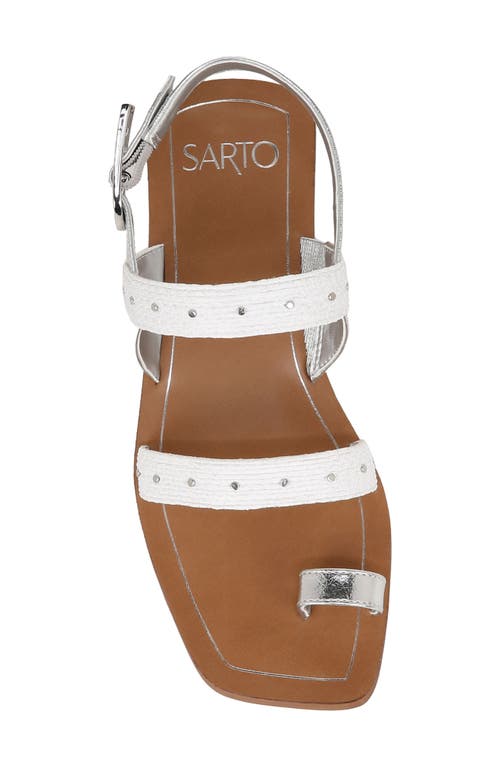 Sarto By Franco Sarto Ellis Slingback Sandal In White