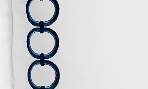 Sferra Catena Sham In White/ Navy