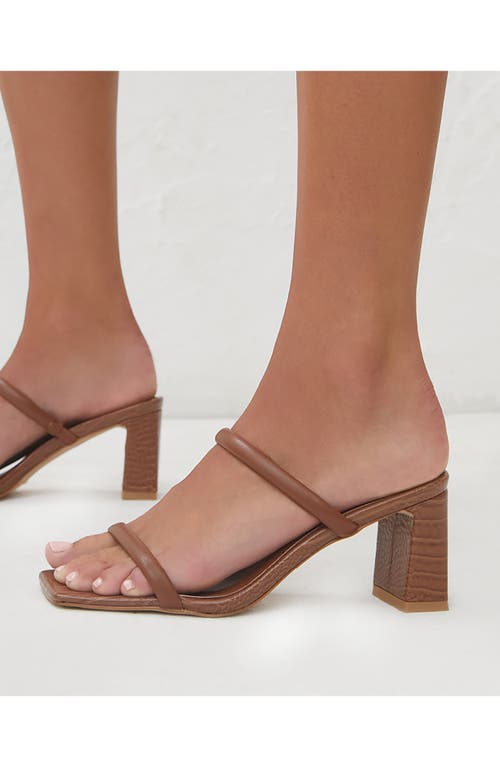 Shop Billini Idele Sandal In Wood-wood Croc