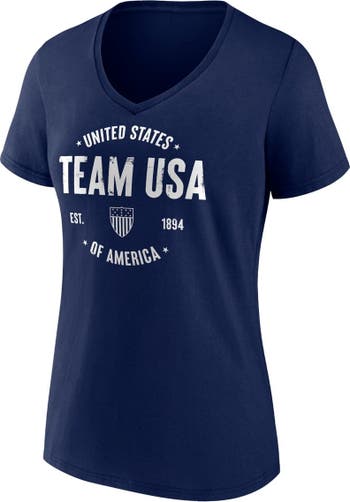 FANATICS Women's Fanatics Branded Navy Team USA Clean Heritage V