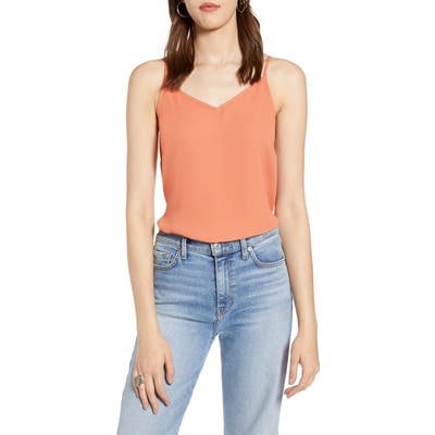 Halogen V-Neck Camisole, Coral