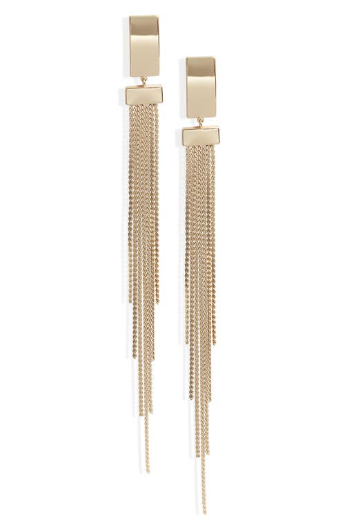 Nordstrom Chain Fringe Linear Drop Earrings in Gold at Nordstrom