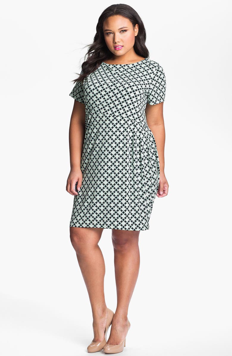 Vince Camuto Ruched Print Sheath Dress (Plus Size) | Nordstrom