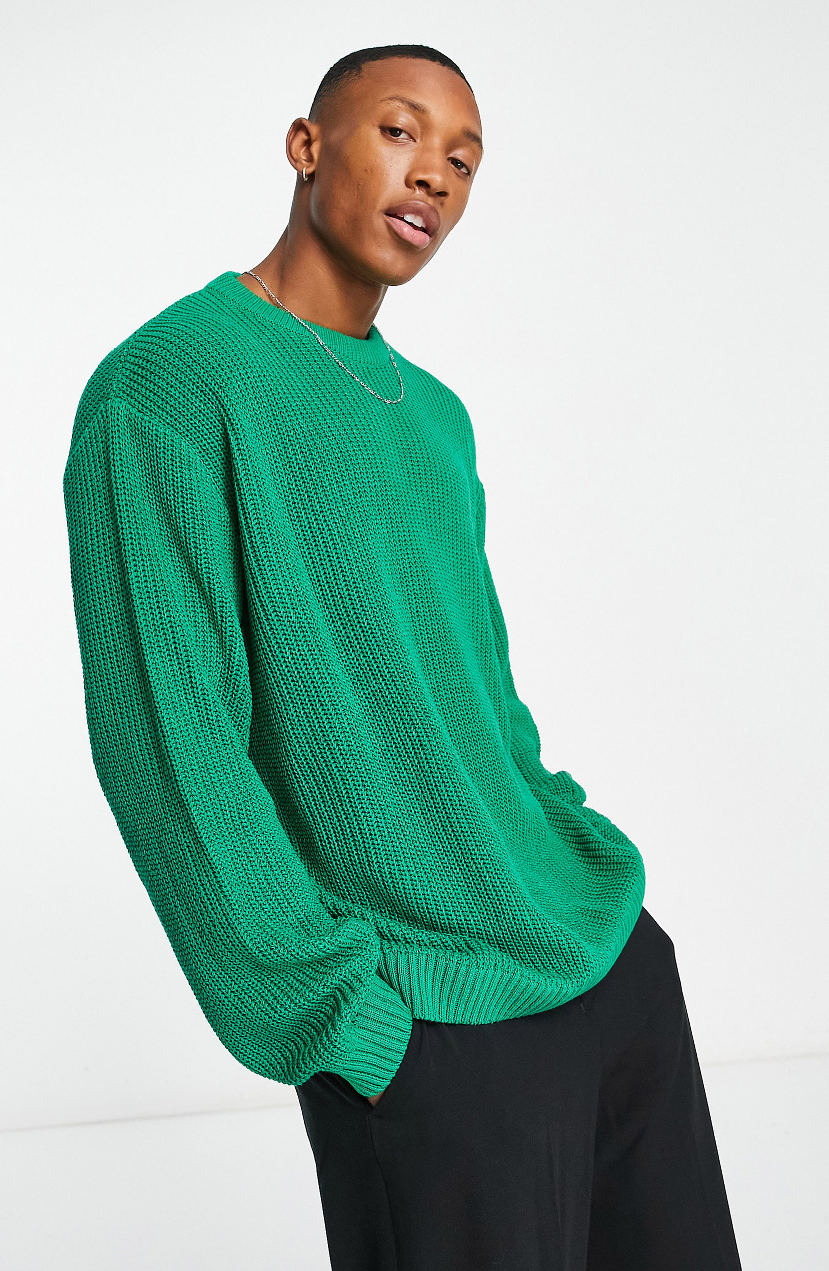 ASOS DESIGN Oversize Fisherman Sweater | Nordstrom