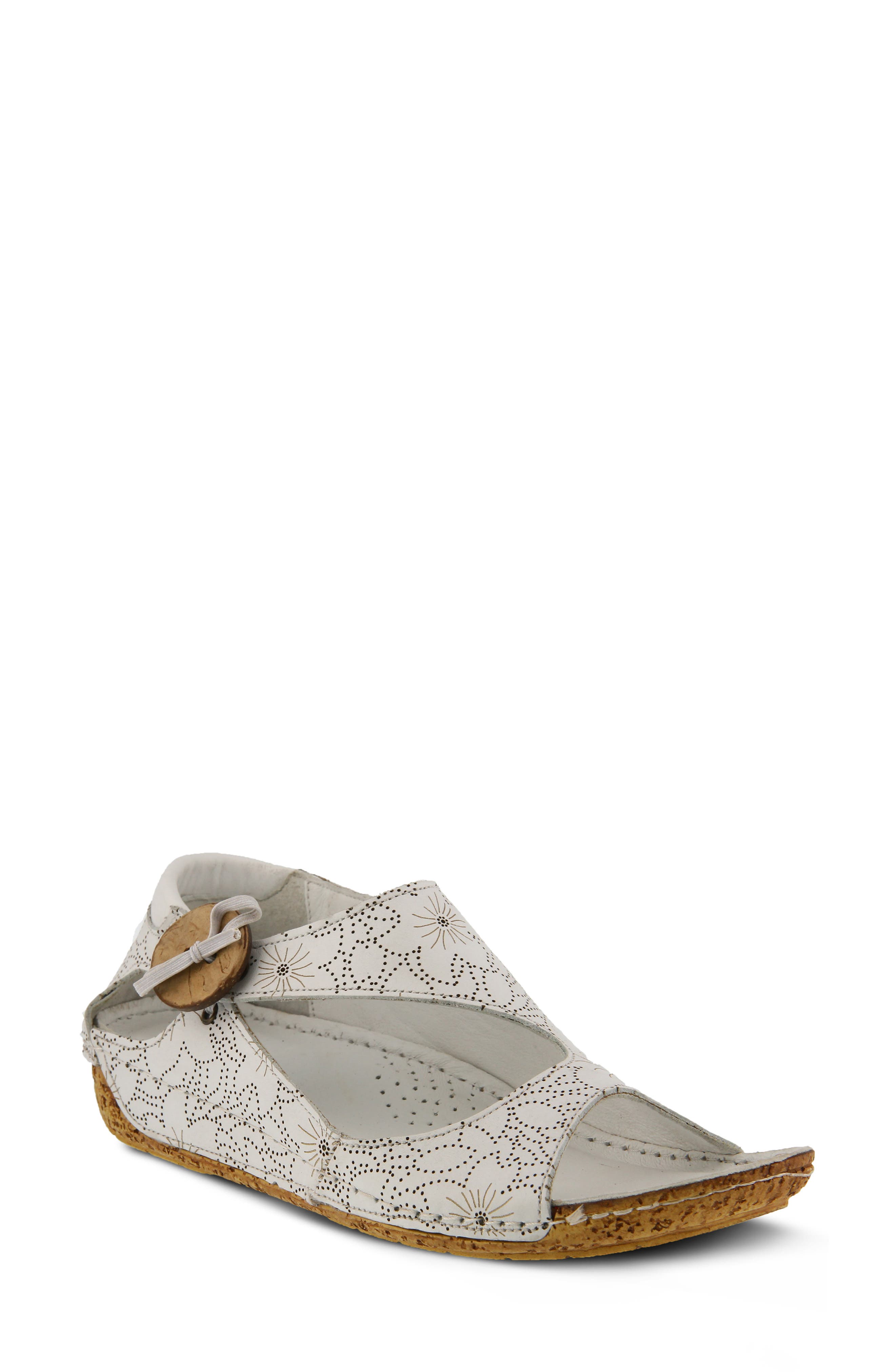 Spring Step Lorelle Flat - White
