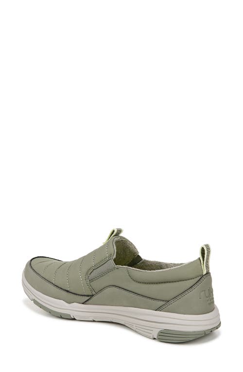 Shop Ryka Rykä Ava Water Repellent Slip-on Sneaker In Vetiver Green