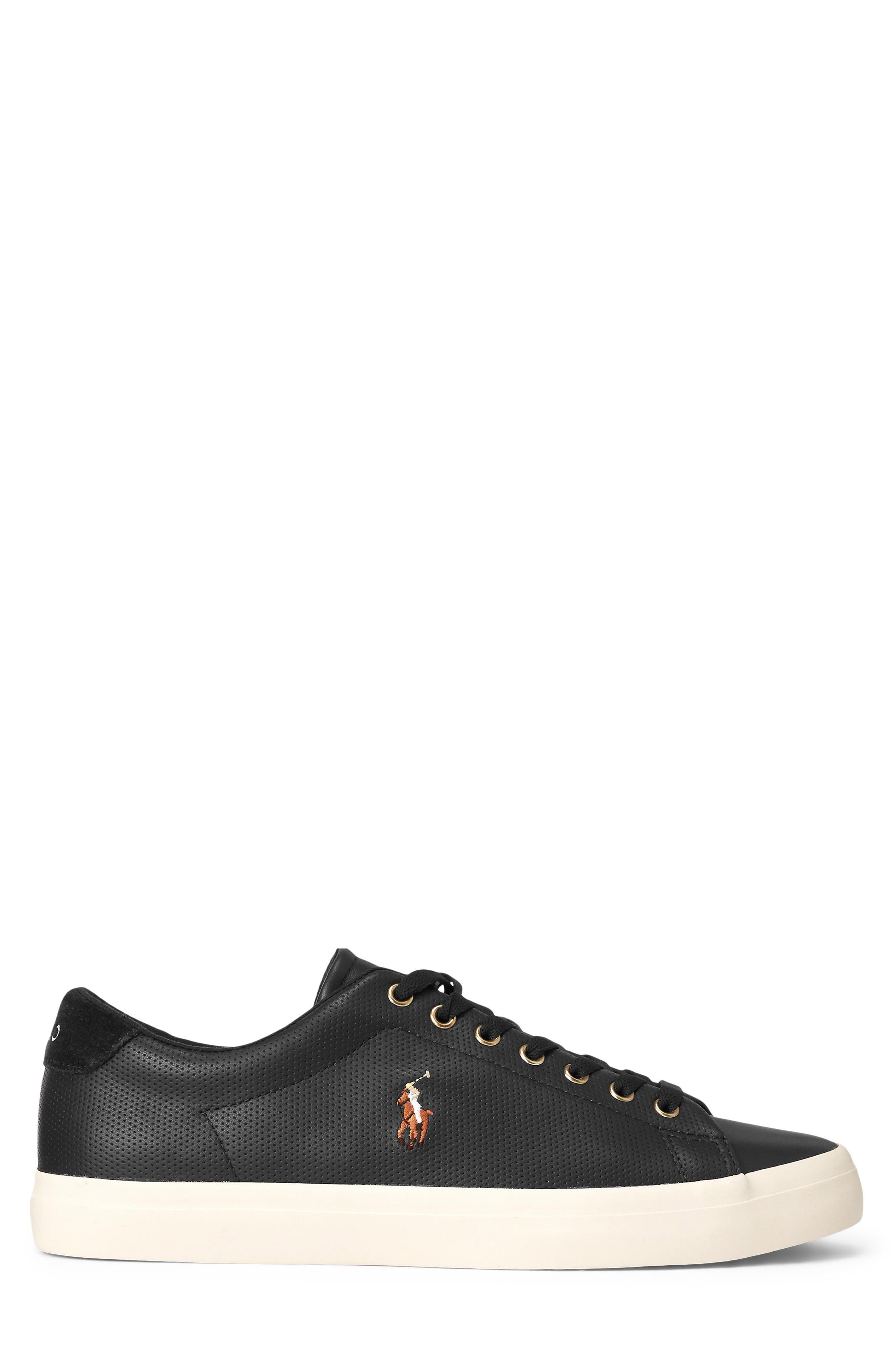 polo ralph lauren longwood leather sneaker