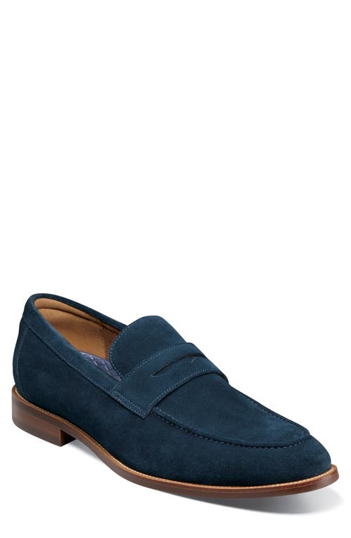 Rucci Apron Toe Penny Loafer in Navy