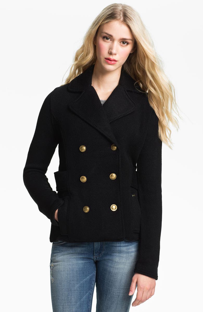 Obey 'Overton Street' Knit Peacoat Nordstrom