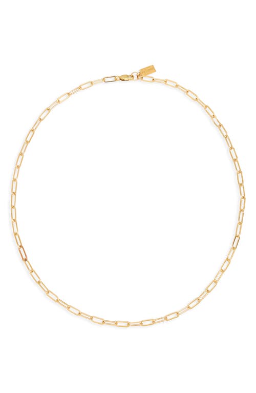 Kenny Paperclip Link Necklace in Gold