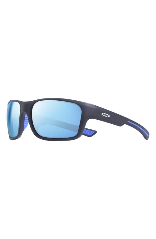 Revo Pointe Polarized Wrap Sunglasses In Matte Black
