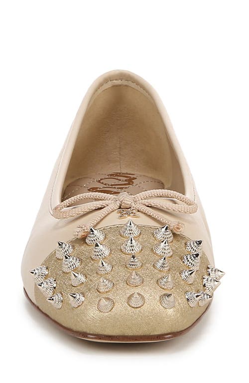 Shop Sam Edelman Monet Cap Toe Ballet Flat In Summer Sand/amber Gold