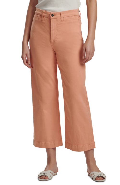7 For All Mankind Crop Wide leg Jeans in Terracotta
